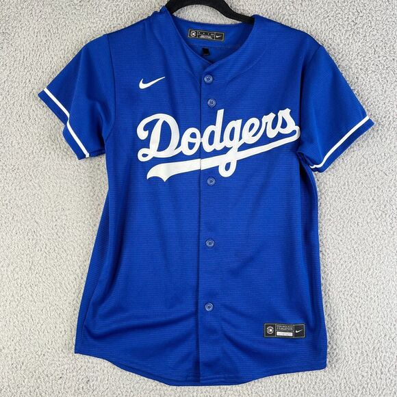 Nike L.A. Dodgers Julio Urias #7 Jersey Boy Youth Medium Blue Stitched MLB 10/12